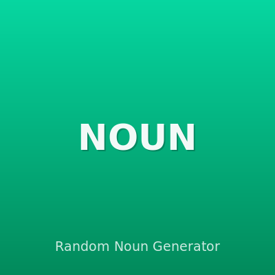 Random Noun Generator