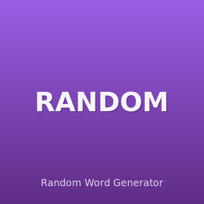 Random Word Generator
