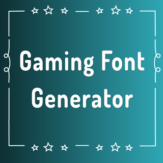 Gaming Font Generator