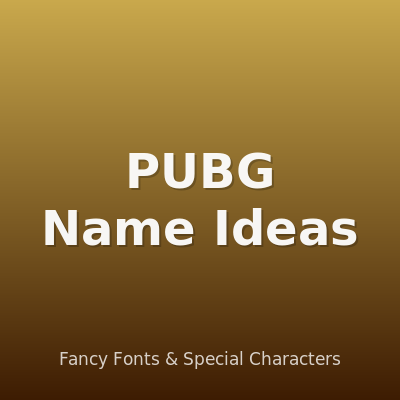Best PUBG Names: Fancy Fonts & Special Characters for Your Name